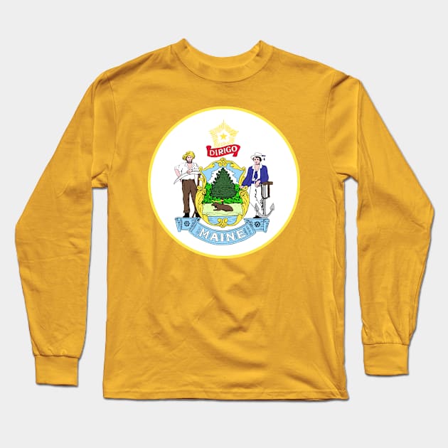 State of Maine Long Sleeve T-Shirt by Comshop